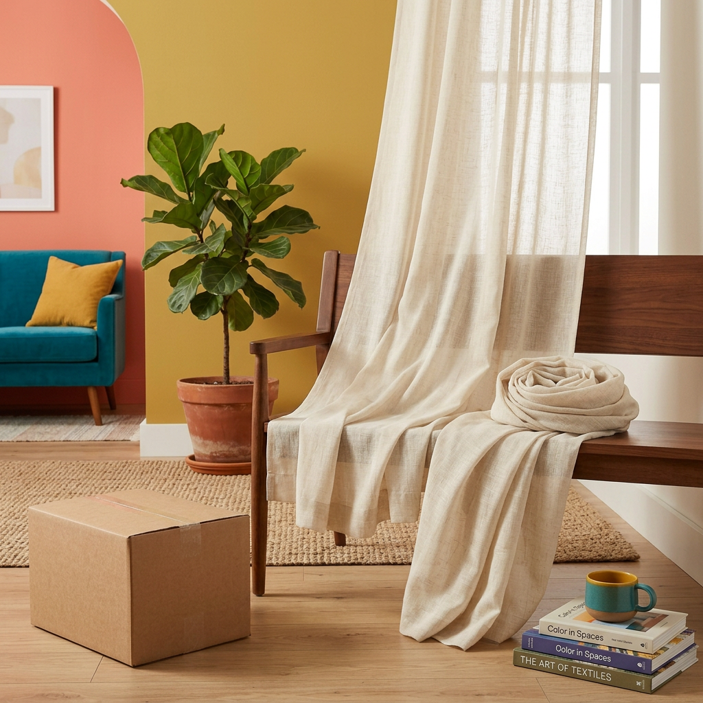 Light-Filtering Curtain Panel Pair — alternate home view
