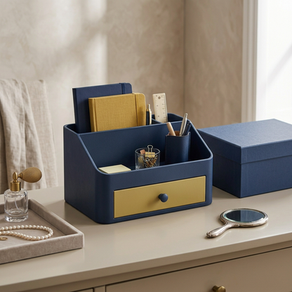 Desktop organizer lifestyle concept