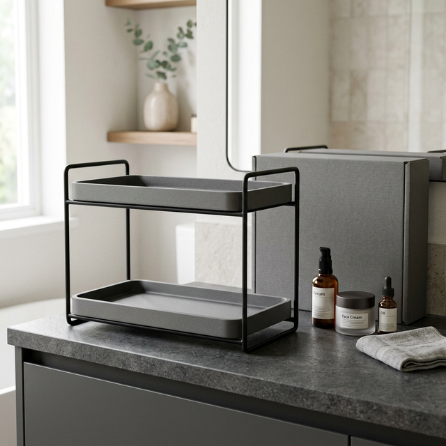 Black and graphite organizer hero concept