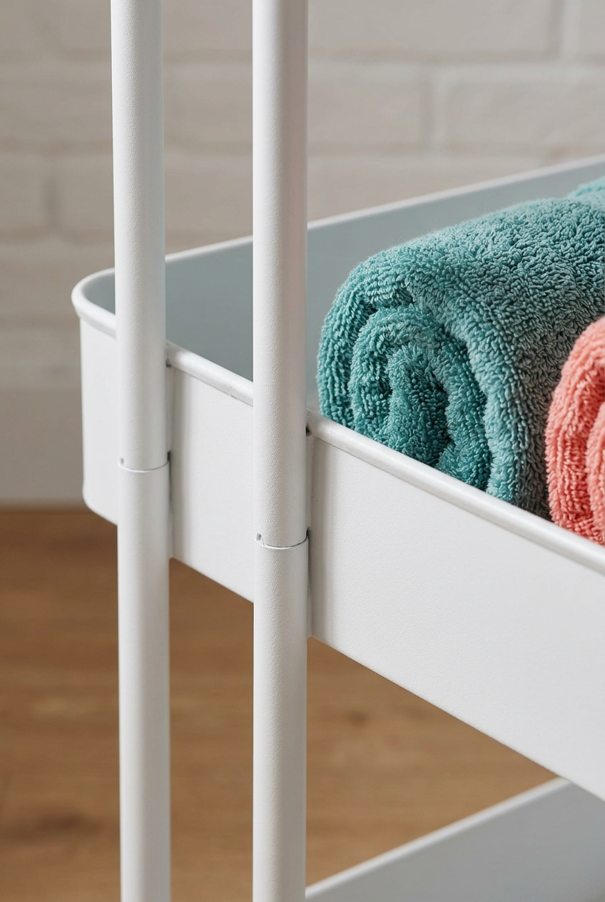 Slim Three-Tier Rolling Storage Cart — product detail